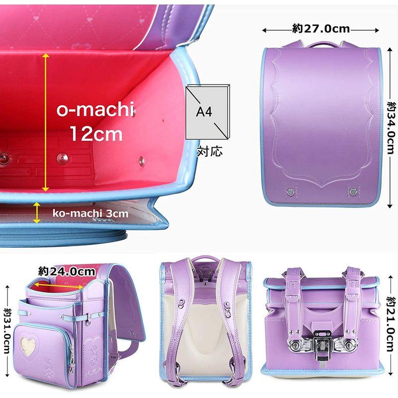 Coulomb クーロン プレリュード・ランドセル 女の子 小学生通学鞄 A4フラットファイル対応 高級合皮 大容量 撥水加工 パール生地 高級合皮 クーロン プレリュード ランドセル 女の子 小学生通学鞄 A4フラットファイル対応 大容量 撥水加工 パール生地 サイズ