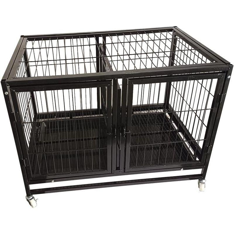 ペット ケージ 小型犬用 大型1段 2匹 同時飼育 キャスター付 ケージ 小型犬用 大型1段 2匹 同時飼育 キャスター付 ペット