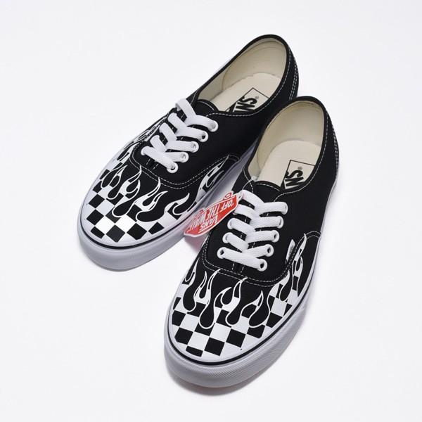 Sneakers Checkered Vans Flame Authentic Checker Checker Flame Vans 