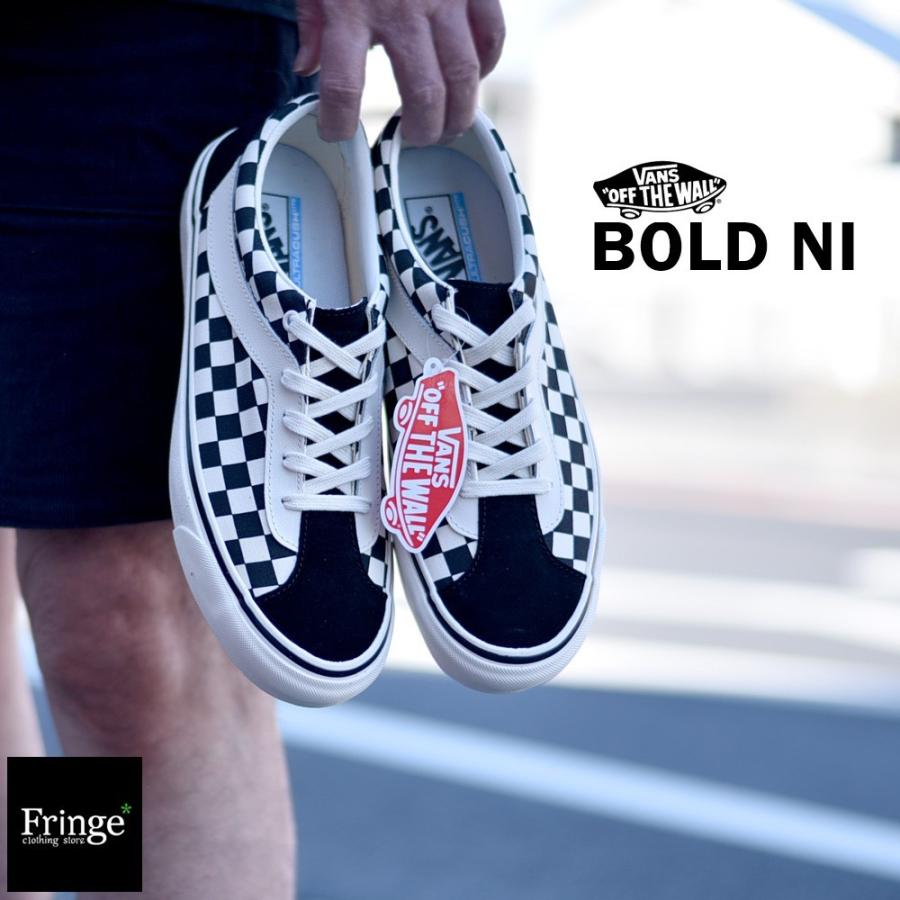 VANS バンズ ヴァンズ スニーカー BOLD NI ボルド CHECKBORD チェッカーBLACK/WHITEブラックホワイト :  boldni-vn0a3wlpr6r : Fringe-cs - 通販 - Yahoo!ショッピング