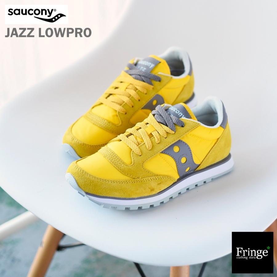 ユニセックス SAUCONY サッカニー JAZZ LOWPRO ジャズ ロープロ YEL｜fringe-cs