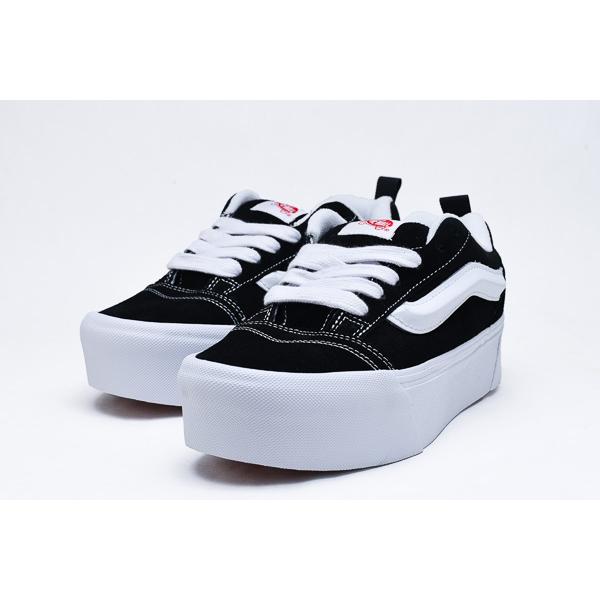 VANS ヴァンズ KNU STACK ニュースタック VN000CP66BT BLK/TRUE WHITE 厚底ニュースクール系厚底usa企画ブラック｜fringe-cs｜06