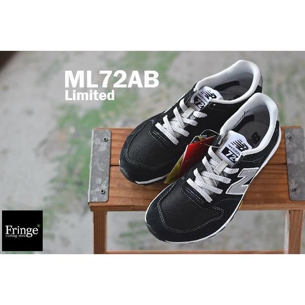 ニューバランス new balance スニーカー ML72AB （BLACK)  ブラック｜fringe-cs