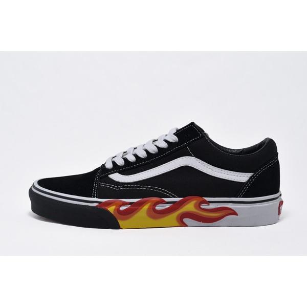 VANS バンズ  ヴァンズ スニーカー OLD SKOOL オールドスクール FLAME CUT OUT　BLACK/TRU ブラック/フレイム炎｜fringe-cs｜03