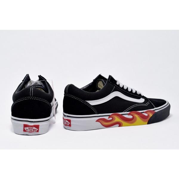 VANS バンズ  ヴァンズ スニーカー OLD SKOOL オールドスクール FLAME CUT OUT　BLACK/TRU ブラック/フレイム炎｜fringe-cs｜05