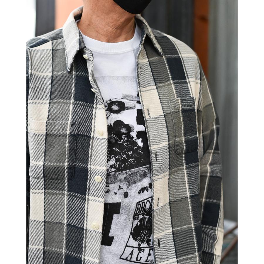TMT TMT即納 HEAVY TWILL PLAID SHIRTS ヘビーツイル チェックシャツ