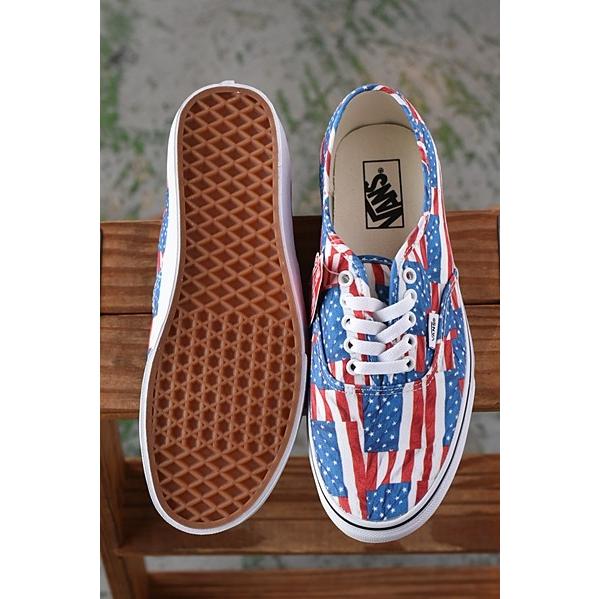 Vans authentic top red white