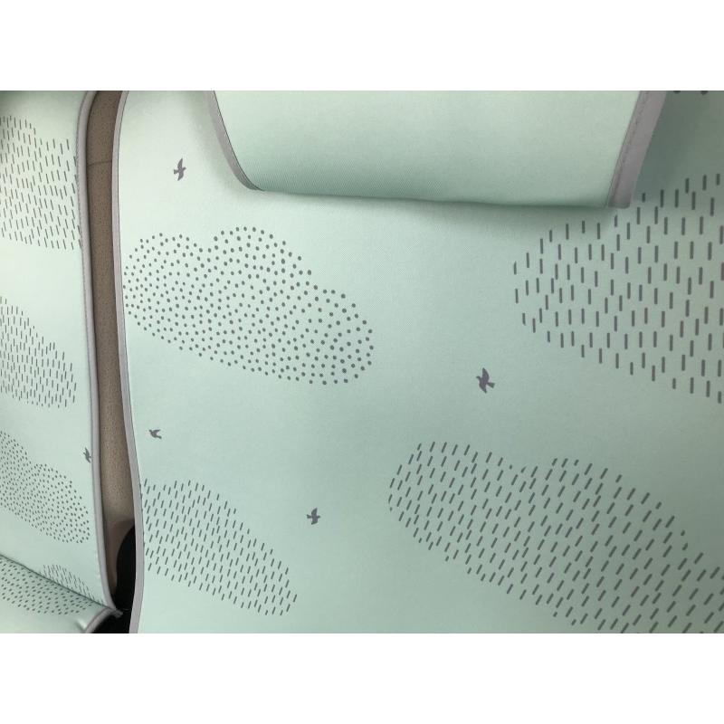 シートカバー 後席用 簡単取付 軽自動車 コンパクト車 洗える エプロンタイプ リア用 汚れ防止 洗濯可能 北欧デザイン カーシートカバー ミント Fw0 d Friscoway 通販 Yahoo ショッピング