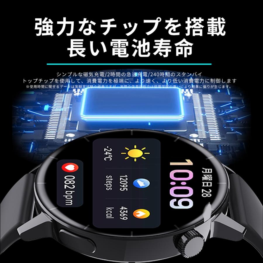 クーポン利用で4980円 1位 スマートウォッチ レディース メンズ 睡眠測定 iphone Android LINE通知 日本語 防水 腕時計 モノマム スマートウォッチ SW-V23P