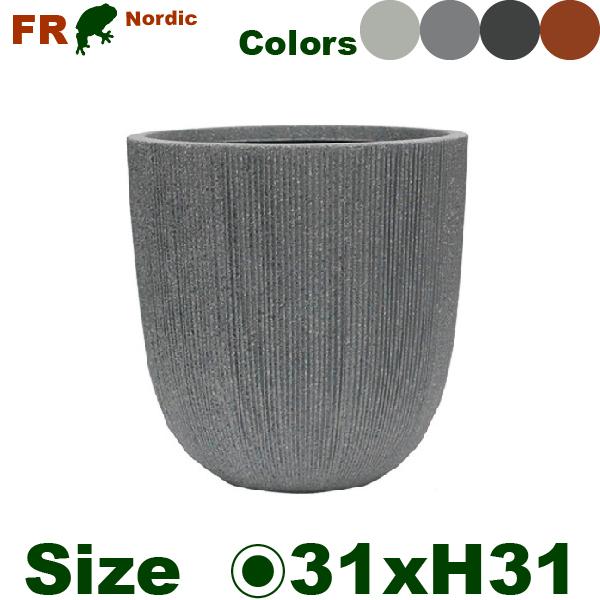 【法人宛限定商品】 ノルディックポット S PP花器（直径31cmxH31.5cm）（底穴なし）  鉢カバー ディスプレイ オフィス |  | 01