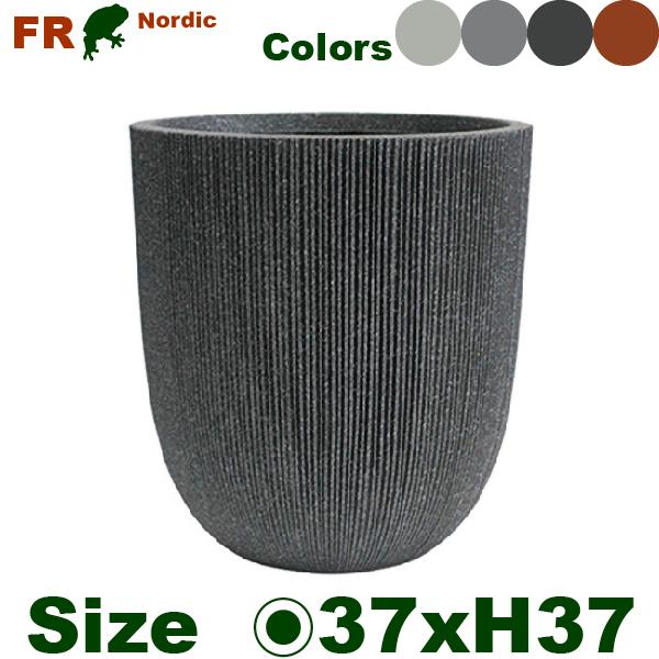 【法人宛限定商品】 ノルディックポット M PP花器（直径37cmxH37.5cm）（底穴なし）  鉢カバー ディスプレイ オフィス |  | 01