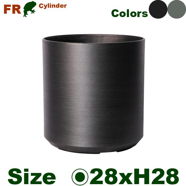 【法人・店舗宛配送限定】 FR シリンダー M FRP花器（直径28cmxH28cm）（底穴なし）  鉢カバー ディスプレイ オフィス |  | 01