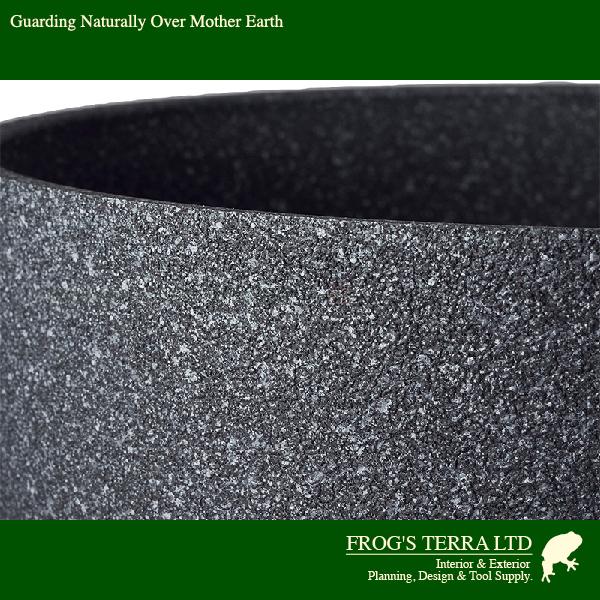 【法人宛限定商品】 FR 盤ストーン H22 FRP花器（直径33cmxH22cm）（底穴なし）  鉢カバー ディスプレイ オフィス |  | 02