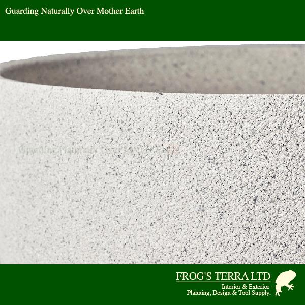 【法人宛限定商品】 FR 盤ストーン H22 FRP花器（直径33cmxH22cm）（底穴なし）  鉢カバー ディスプレイ オフィス |  | 03