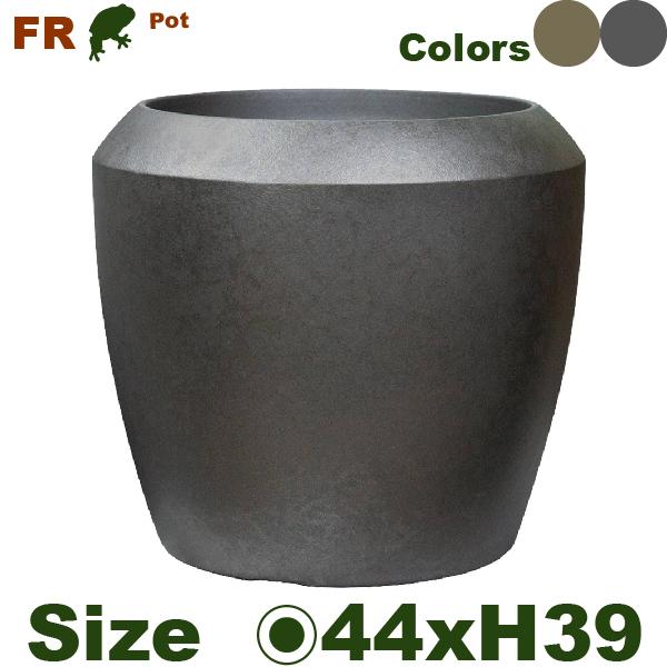 【法人/店舗宛】 FRフラスポット 44 FRP花器（直径44cmxH39.5cm）（底穴なし）  鉢カバー ディスプレイ オフィス |  | 01