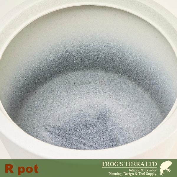 【法人宛限定商品】 FR アールポット M FRP花器（直径36cmxH35cm）（底穴なし）  鉢カバー ディスプレイ オフィス |  | 02