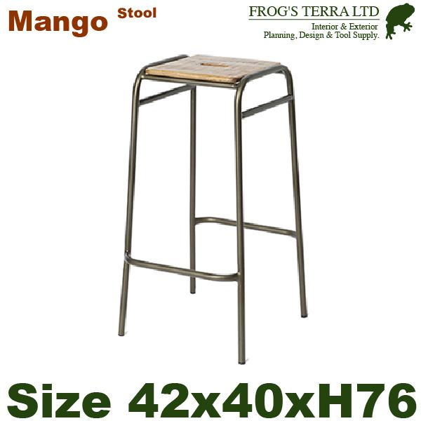 【法人宛限定商品】 RJマンゴー バースツール（W42cmxD40cmxH76cm） 花台 什器 チェア 椅子 オフィス | 