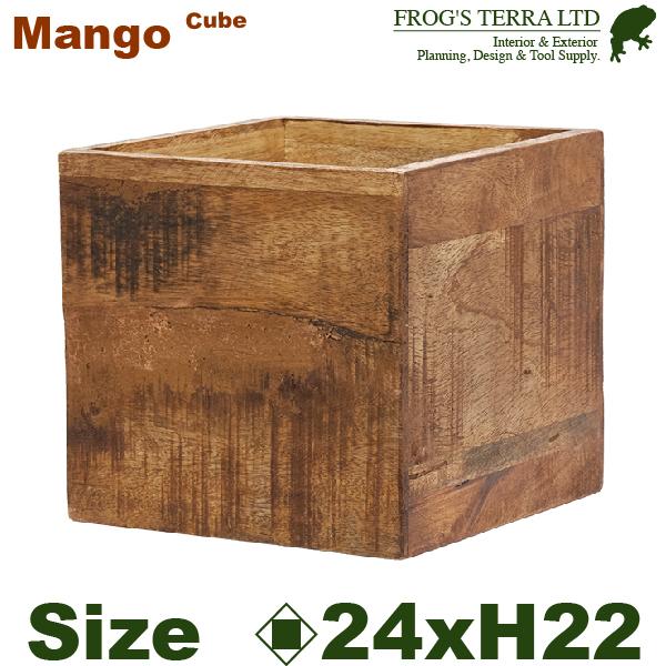 【法人宛限定商品】 AMマンゴー ボックス H22cm（口24cmxH22cm） 花台 プランター オフィス | 