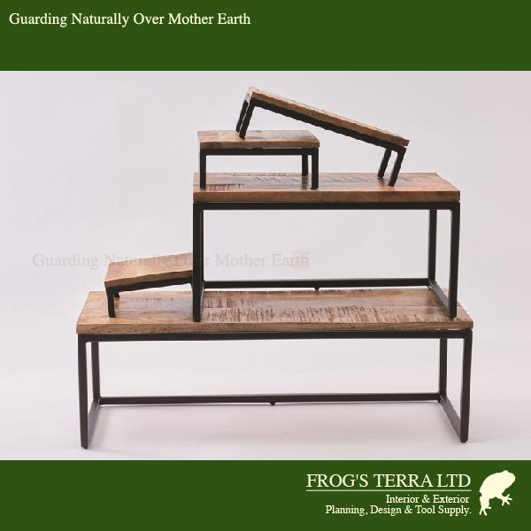 【法人宛限定商品】 AM マンゴー ペデスタルテーブル 60cm（W60cmxD22cmxH20cm） 花台 ディスプレイスタンド オフィス |  | 04