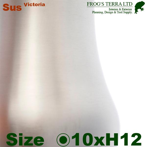 【法人宛限定商品】 ビクトリア S ステンレス花器（直径10cmxH12.5cm）（底穴なし）  鉢 ディスプレイ オフィス |  | 02