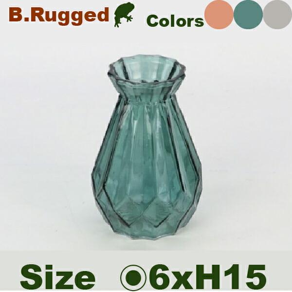 ベースロッコラギッド 18（直径6.5cm×H15cm）（AQUA CULTURE VASE アクアカルチャーベース 水耕栽培 水栽培 多肉植物 ヒヤシンス 花器 フラワーベース 花瓶 ） |  | 01