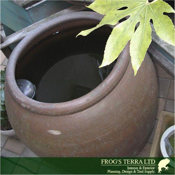 KI  R-07D 睡蓮壷鉢 A-04C S（直径33cm×H33cm）（水鉢/スイレン鉢/ビオトープ）（メダカ鉢/金魚鉢/水生植物/はす鉢） |  | 02