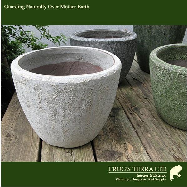 アビス ソニア ミドル M ABYSS （直径37cm×H32cm）（底穴あり）陶器製