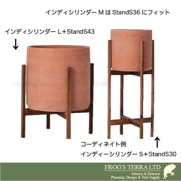 ウッドポットスタンド 43S 花台（ロ44.5cm×H43cm）（花台/スタンド）グリーン オフィス 店舗用 カフェ レストラン |  | 04