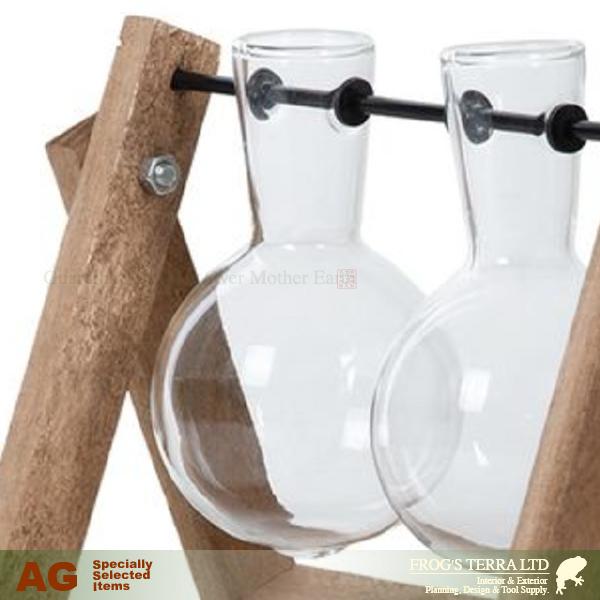 AG-AGG99 カッティングスタンド M（W19cm×L9cmxH14cm）フラスコ ガラス エッシャーデザイン esschert deign |  | 01
