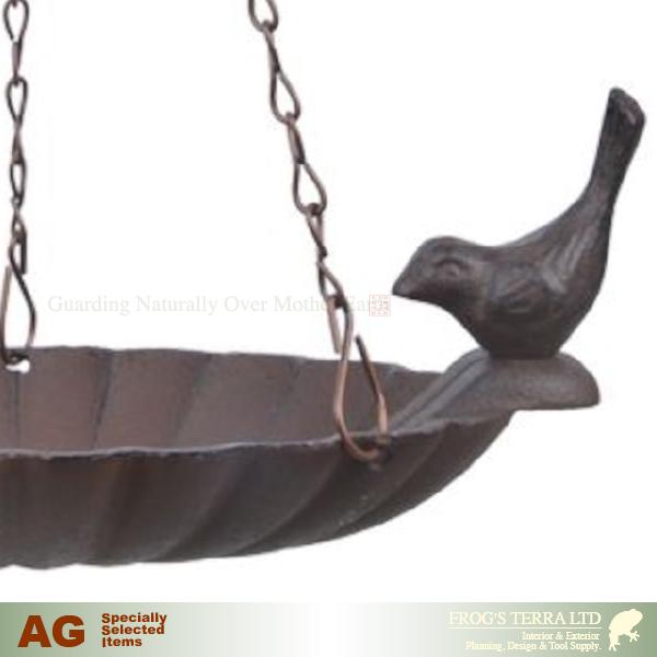 AG-FB377  ハンギング バードバス（W20.3cm×H8.2cm）アイアン製 エッシャーデザイン esschert deign |  | 01