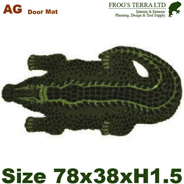 コイヤー ドアマット(W75-8cm×D37-8cm×H1.5cm）クロコダイル タイガー ゼブラ チーター ベアー プレゼントに最適 | 