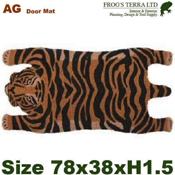 コイヤー ドアマット(W75-8cm×D37-8cm×H1.5cm）クロコダイル タイガー ゼブラ チーター ベアー プレゼントに最適 |  | 01