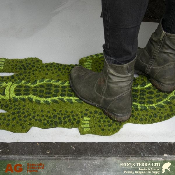 AG-RB243 コイヤー ドアマット クロコダイル（W78cm×D38cm×H1.5cm）エッシャーデザイン esschert deign |  | 01