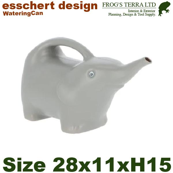 TG244 ウォータリングカン エレファント グレイ（W28cm×L11cmxH15cm）じょうろ PP エッシャーデザイン esschert deign | 