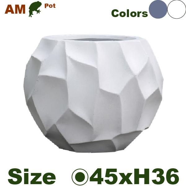 AM01 45cm （直径45cmxH36cm）（底穴あり）（セメントファイバー）（プランター/ポット/鉢） |  | 01