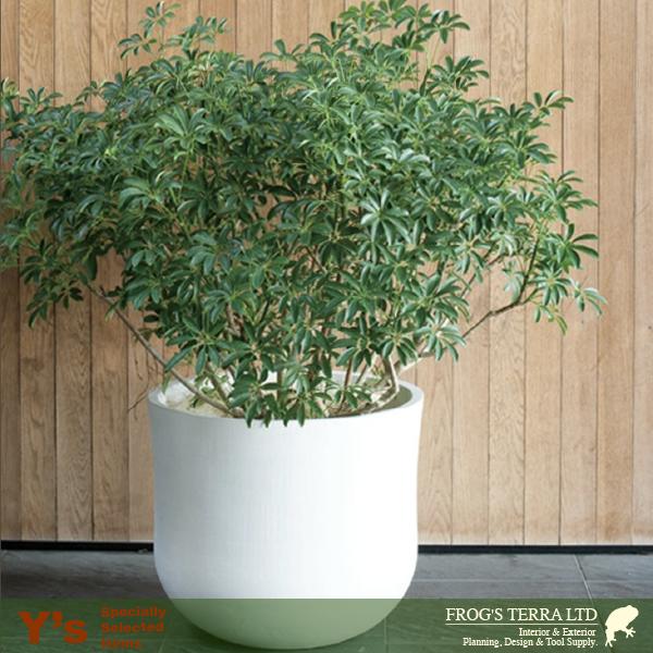 【法人宛限定商品】アユラニ ライレイ50 L（直径50cm×H44cm）（尺鉢対応）（底穴なし/あり）セメントファイバー 軽量 プランター 商業施設の画像