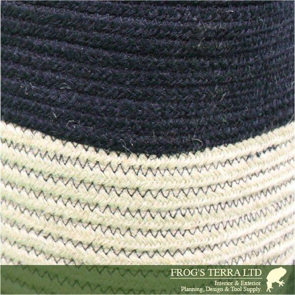 Rib Basket・S・B5233・2個セット（直径23cm×H23cm）（底穴なし）（植物繊維/ジュート）（植木鉢/鉢カバー）（プランター/園芸/寄せ植え/ポット） |  | 02