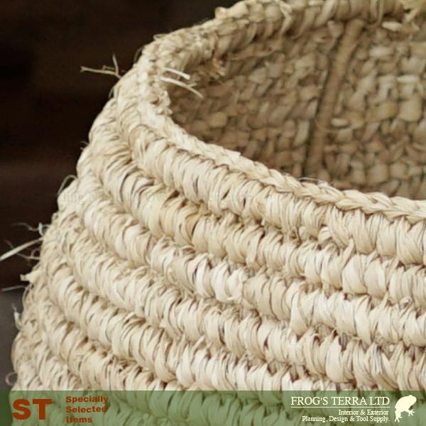 Raffia Basket L B5240（直径40cm×H36cm）（底穴なし）（8号対応）（植物繊維/ヤシ繊維/寄植え/ポット） |  | 01
