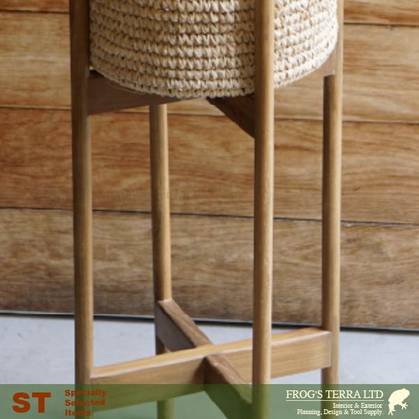 Raffia Basket B6245（直径26cm×H30cm）（底穴なし）（7号対応）（植物繊維/ヤシ繊維）（植木鉢/鉢カバー）（プランター/寄せ植え/ポット） |  | 02