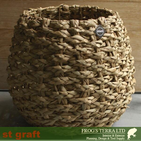 Lush Basket S B8210（直径39cm×H35cm）（底穴なし）（植物繊維）（植木鉢/鉢カバー）（プランター/寄せ植え/ポット） |  | 07