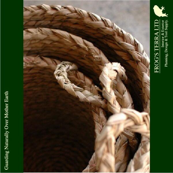 Lush Basket  L  B9262（直径50cm×H51cm）（底穴なし）（植物繊維）（植木鉢/鉢カバー）（プランター/寄せ植え） |  | 01