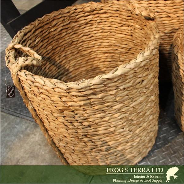 Lush Basket  L  B9262（直径50cm×H51cm）（底穴なし）（植物繊維）（植木鉢/鉢カバー）（プランター/寄せ植え） |  | 02