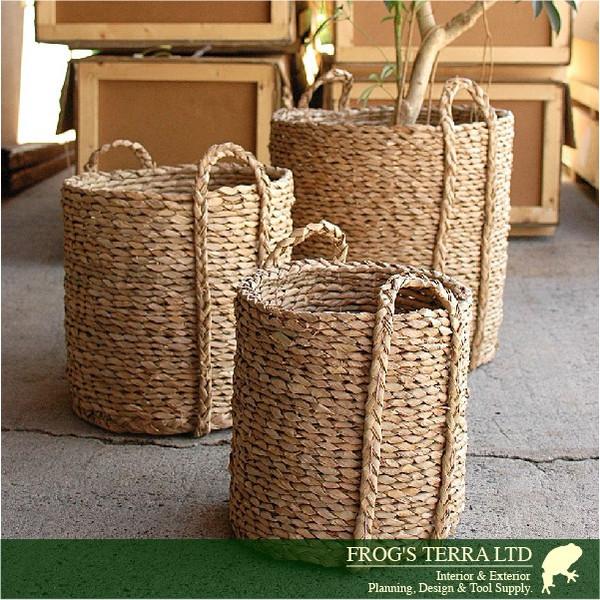 Lush Basket  L  B9262（直径50cm×H51cm）（底穴なし）（植物繊維）（植木鉢/鉢カバー）（プランター/寄せ植え） |  | 06