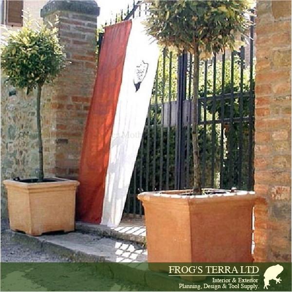 タブポット ベノッチ  足付  S（ロ45cm×H39cm）（底穴あり）（陶器鉢/テラコッタ）（プランター/園芸/寄せ植え/ポット） |  | 01