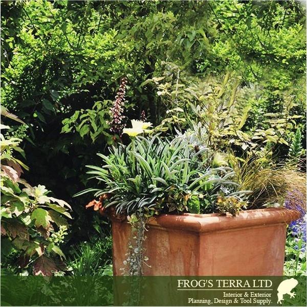 タブポット ベノッチ  足付  S（ロ45cm×H39cm）（底穴あり）（陶器鉢/テラコッタ）（プランター/園芸/寄せ植え/ポット） |  | 02