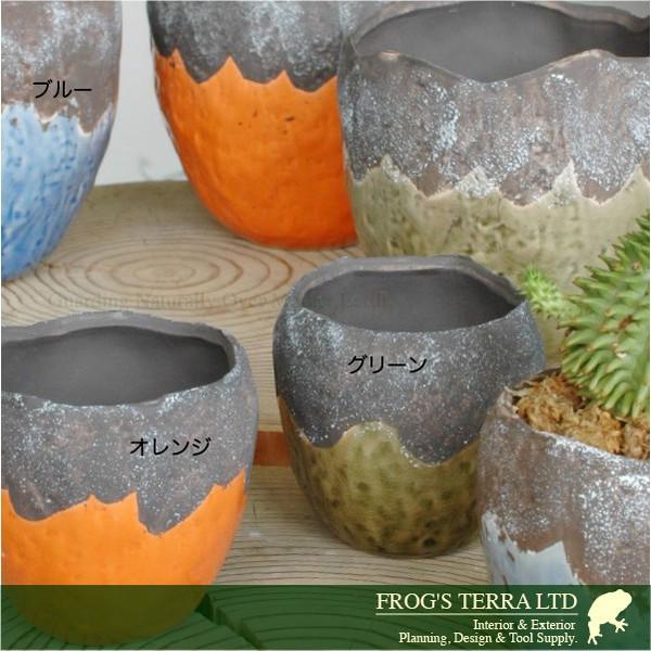 ハーフカラーS・６個セット・C3328（直径8.5cm×H8cm）（底穴なし）（陶器製）（植木鉢/鉢カバー）（プランター/ポット）（観葉鉢/園芸） |  | 01