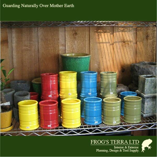 カンポット・同色４個セット・C5301（直径10cm×H12.5cm）（底穴なし）（陶器製）（プランター/ポット）（観葉鉢/園芸） |  | 01