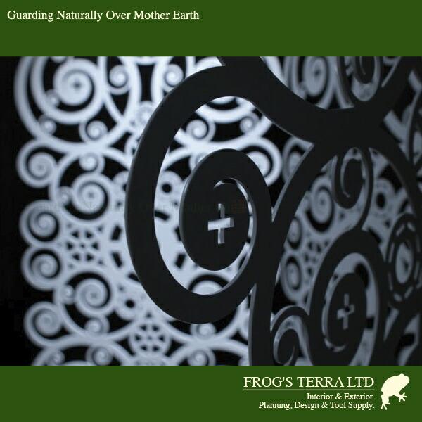 レーススクリーン L（W219cm×H190cm）（屋内外用パーティション）（アルミ製 BYSTEEL 商業施設 ホテル 間仕切） |  | 02