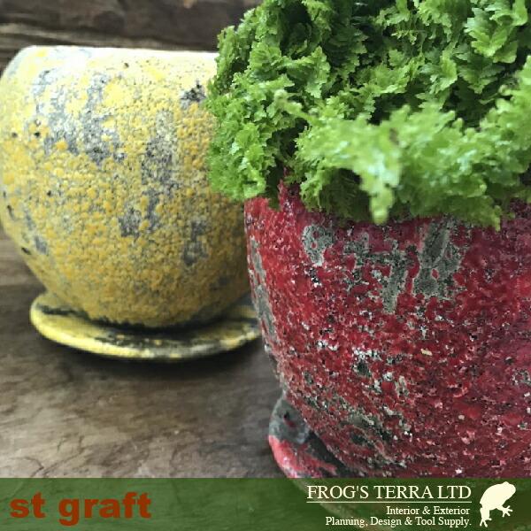 オールドサンドカラー  ２個セット  C5318（直径13.5cm×H11cm）（底穴あり/受皿付）（陶器製）（プランター）（観葉鉢/園芸） |  | 01