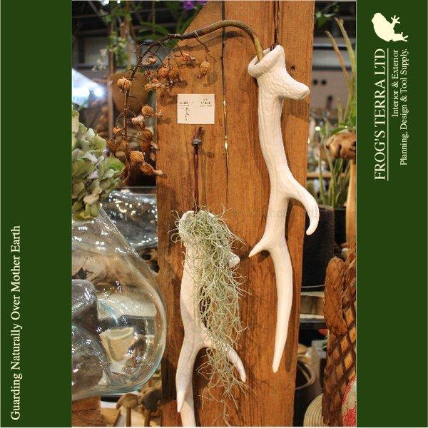 ホーンベース・Horn Vase・陶製・花器・角飾り・C6331（W10cm×D5cm×H46cm）（デコレーション/一輪挿し） |  | 05